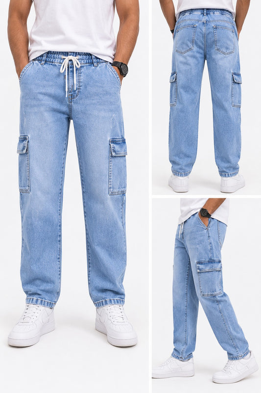 Six pocket cargo jeans